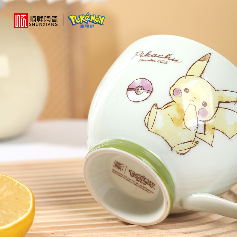 顺祥陶瓷宝可梦联名款早餐杯2025新款