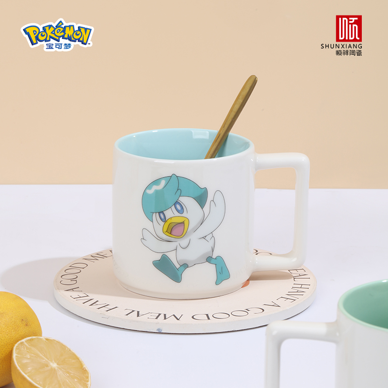 顺祥陶瓷宝可梦联名款伙伴直身杯2025新款