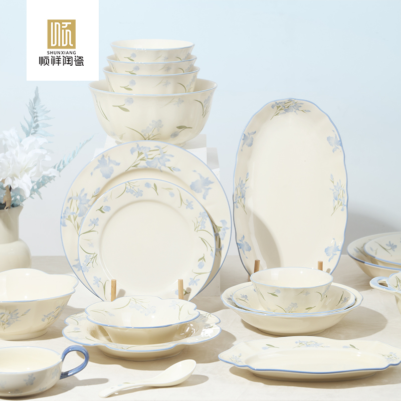 蓝风铃系列陶瓷餐具